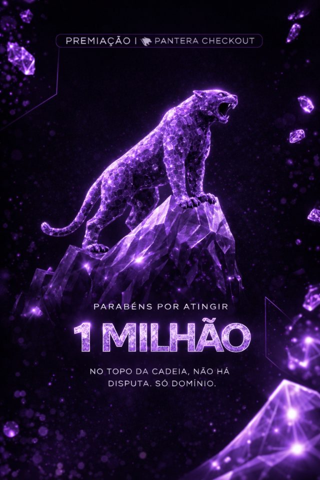 Placa Pantera de R$ 1 milhão em faturamento